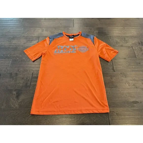 Harley Davidson Mens Orange H-DO3 Las Vegas Nevada Short Sleeve Shirt Size M - Picture 2 of 10